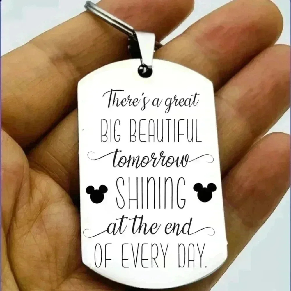 There's A Great Big  Beautiful.... Keychain